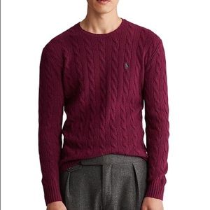 Polo by Ralph Lauren maroon sweater fits a Large